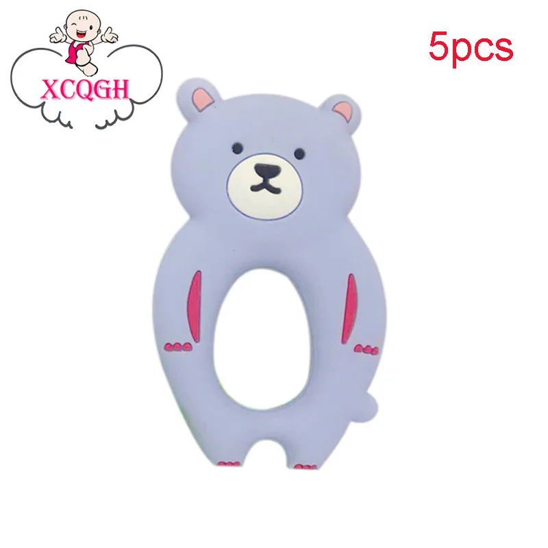 XCQGH 5PCS New Baby Teether Baby Molar Safe Non-toxic Biting Music Silicone Teether Animal Mini Bear Teether
XCQGH 5PCS New Baby Teether Baby Molar Safe Non-toxic Biting Music Silicone Teether Animal Mini Bear Teether