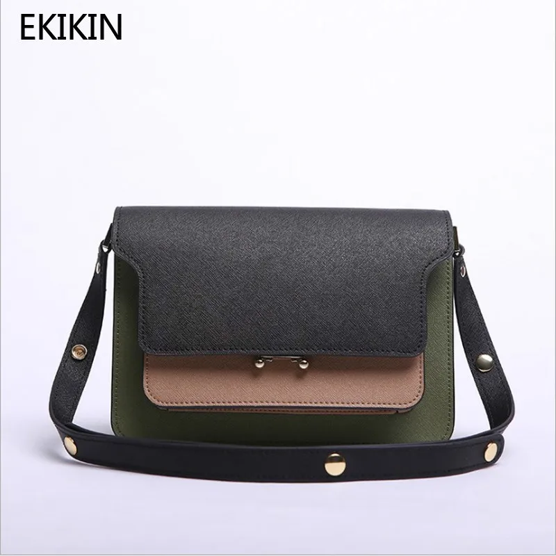 Fashion Genuine Leather Woman Accordion Bag splice Flap Handbag Fashion Mixed Colors Designer Bag Crossbody Shoulder Bags
Fashion Genuine Leather Woman Accordion Bag splice Flap Handbag Fashion Mixed Colors Designer Bag Crossbody Shoulder Bags