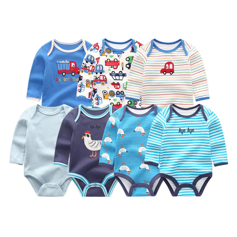 7Pcs/lot Print Unisex Costume Cotton Boys Clothing Newborn Baby Girls Clothes Sets Baby Romper Full Sheeve O-Neck Roupas de bebe
7Pcs/lot Print Unisex Costume Cotton Boys Clothing Newborn Baby Girls Clothes Sets Baby Romper Full Sheeve O-Neck Roupas de bebe