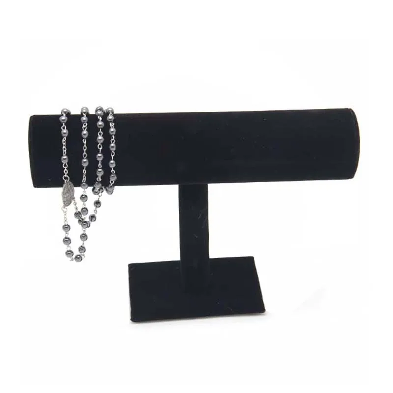 Black Velvet Bracelet Chain Watch T-Bar Rack Jewelry Hard Display Stand Holder Jewelry Organizer Hard Display Stand
Black Velvet Bracelet Chain Watch T-Bar Rack Jewelry Hard Display Stand Holder Jewelry Organizer Hard Display Stand