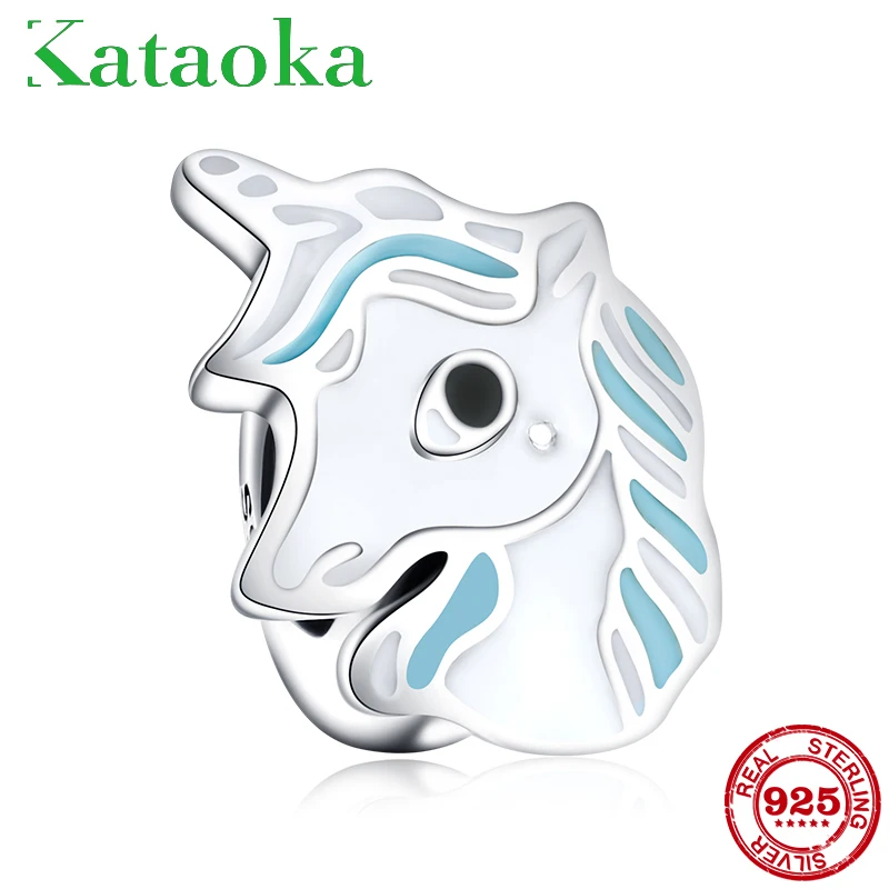 Real 925 Sterling Silver Lucky unicorn Blue Enamel Stopper spacer beads Fit Original Pandora Charm Bracelet Jewelry making 2019
Real 925 Sterling Silver Lucky unicorn Blue Enamel Stopper spacer beads Fit Original Pandora Charm Bracelet Jewelry making 2019