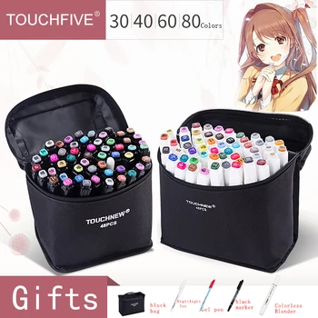 TOUCHFIVE Marker 30/40/60/80/168 Colors Art Markers Alcohol Based Maker Drawing Pen Set Manga Dual Headed Art Sketch Marker Pens
TOUCHFIVE Marker 30/40/60/80/168 Colors Art Markers Alcohol Based Maker Drawing Pen Set Manga Dual Headed Art Sketch Marker Pens
