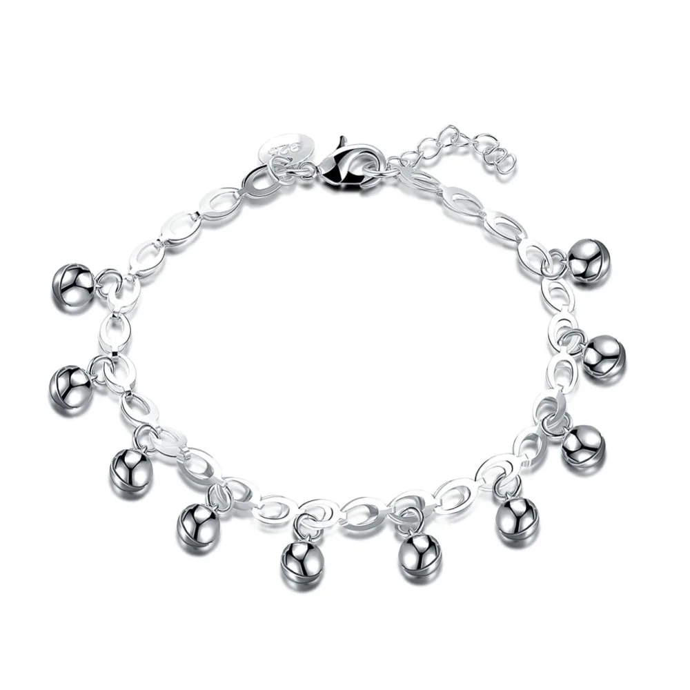 2017 Wholesale New Charm Bracelet Solid Color Trendy Silver Color Bells Chain Link Bracelets For Women
2017 Wholesale New Charm Bracelet Solid Color Trendy Silver Color Bells Chain Link Bracelets For Women