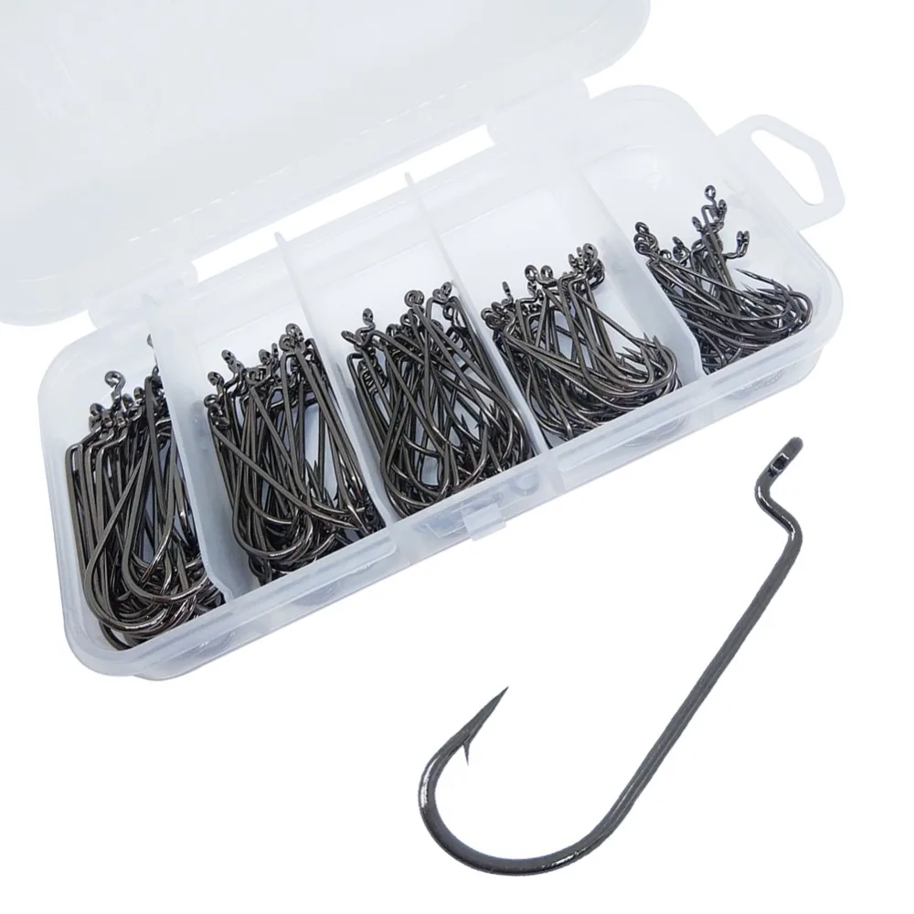 230-pieces Worm Hook Fishing Kit Carbon Steel Mustad Offset Hooks O'Shaughnessy Fishhook Feeder Carp Fishing Hooks Set
230-pieces Worm Hook Fishing Kit Carbon Steel Mustad Offset Hooks O'Shaughnessy Fishhook Feeder Carp Fishing Hooks Set