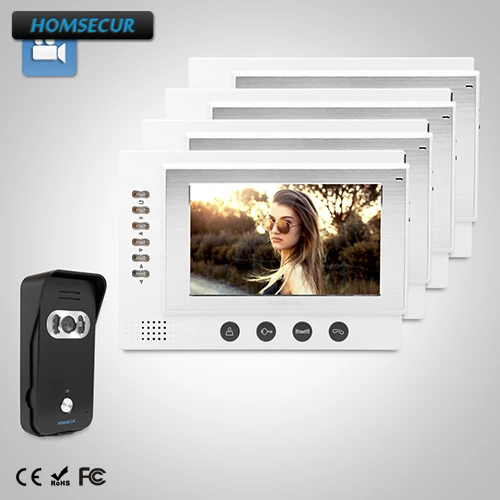 HOMSECUR 7" Hands-free Video&Audio Home Intercom+Black Camera for Apartment 1C4M:TC021-B Camera(Black)+ TM701R-W Monitor(White)
HOMSECUR 7" Hands-free Video&Audio Home Intercom+Black Camera for Apartment 1C4M:TC021-B Camera(Black)+ TM701R-W Monitor(White)