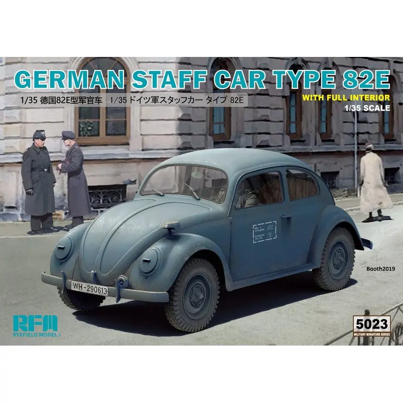 Rye Field Model RFM RM-5023 1/35 German Staff Car Type 82E w/Full Interior - Scale model Kit
Rye Field Model RFM RM-5023 1/35 German Staff Car Type 82E w/Full Interior - Scale model Kit