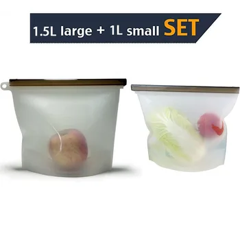 Reusable Silicone Food Storage Bags For Sandwich, Sous Vide, Liquid, Snack, Lunch, Fruit, Freezer Organizer Large & Small
Reusable Silicone Food Storage Bags For Sandwich, Sous Vide, Liquid, Snack, Lunch, Fruit, Freezer Organizer Large & Small