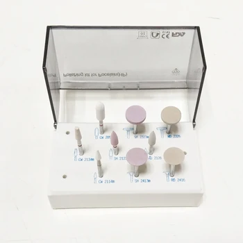 9pcs/set New High Quality Dental Laboratory Polishing Kit for Porcelain with Bur Holder
9pcs/set New High Quality Dental Laboratory Polishing Kit for Porcelain with Bur Holder
