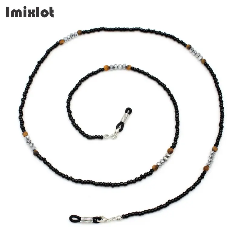 Retro Mini Tiger's-eye Eyeglass Chains Sunglasses Spectacles Chain Holder Lanyard Necklace Black Beads Chain Cord For Reading
Retro Mini Tiger's-eye Eyeglass Chains Sunglasses Spectacles Chain Holder Lanyard Necklace Black Beads Chain Cord For Reading