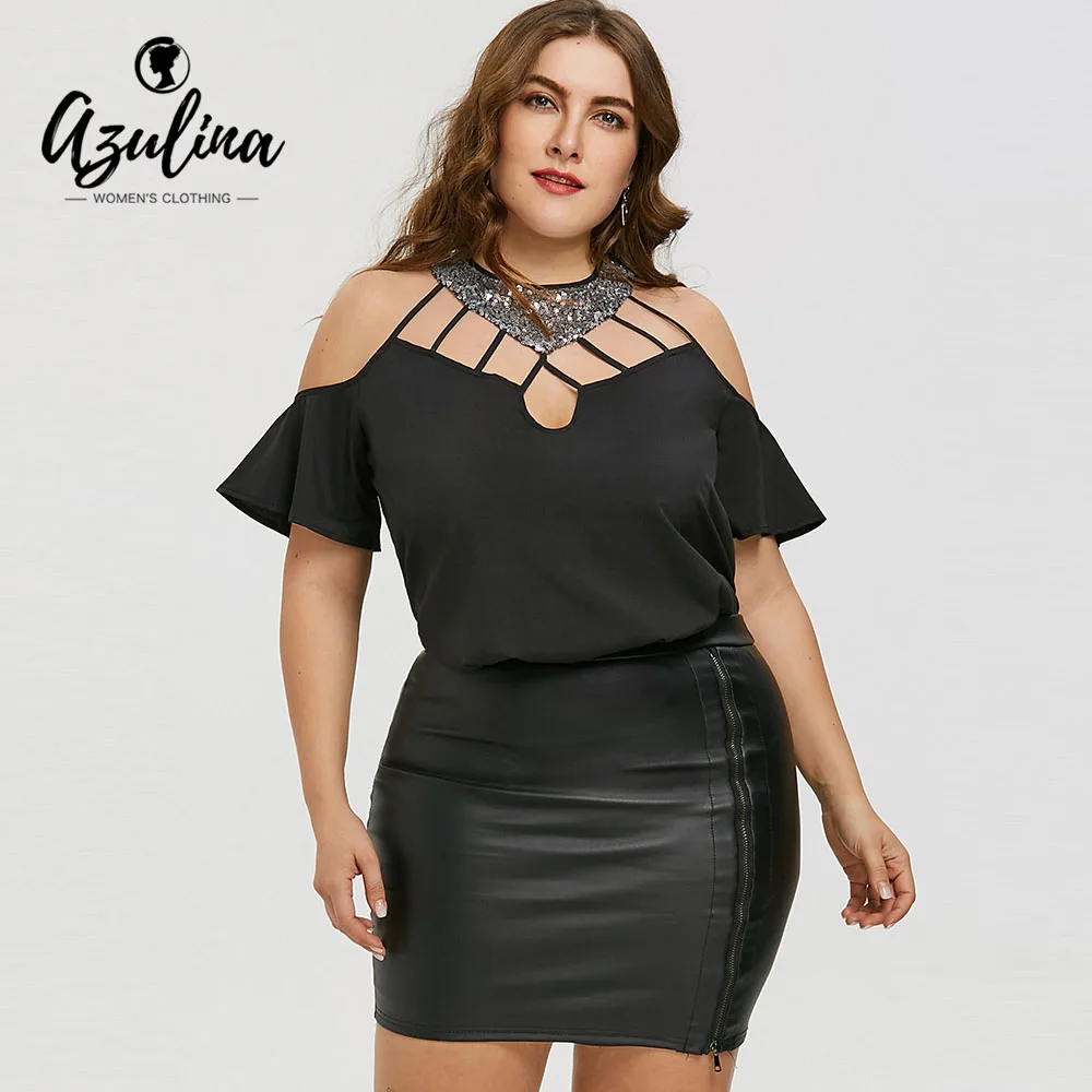 ROSEGAL Plus Size Cutout Bell Sleeve Sequined Blouse Women Blouses Shirts 2018 Summer Casual Crew Neck Short Sleeves Tops Blusas
ROSEGAL Plus Size Cutout Bell Sleeve Sequined Blouse Women Blouses Shirts 2018 Summer Casual Crew Neck Short Sleeves Tops Blusas