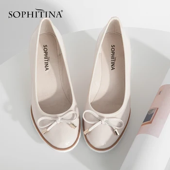 SOPHITINA Fashion Lady Wedges Pumps Genuine Leather Round Toe Comfortable Handmade Slip-on Casual Shoes Butterfly-knot Pumps W22
SOPHITINA Fashion Lady Wedges Pumps Genuine Leather Round Toe Comfortable Handmade Slip-on Casual Shoes Butterfly-knot Pumps W22