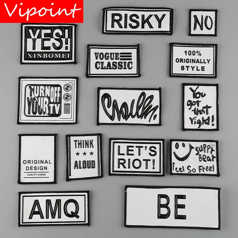 VIPOINT embroidery printed warning patches letter alphabet patches badges applique patches for clothing YM-5
VIPOINT embroidery printed warning patches letter alphabet patches badges applique patches for clothing YM-5