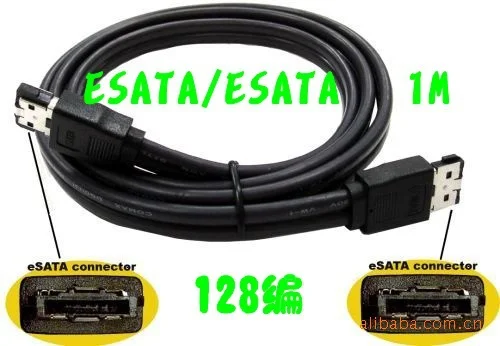 1M E-SATA to eSATA 7 Pin Male to Male DATA 3.0 Gbps Speed Cable External Triple Shielded Clip Lead
1M E-SATA to eSATA 7 Pin Male to Male DATA 3.0 Gbps Speed Cable External Triple Shielded Clip Lead