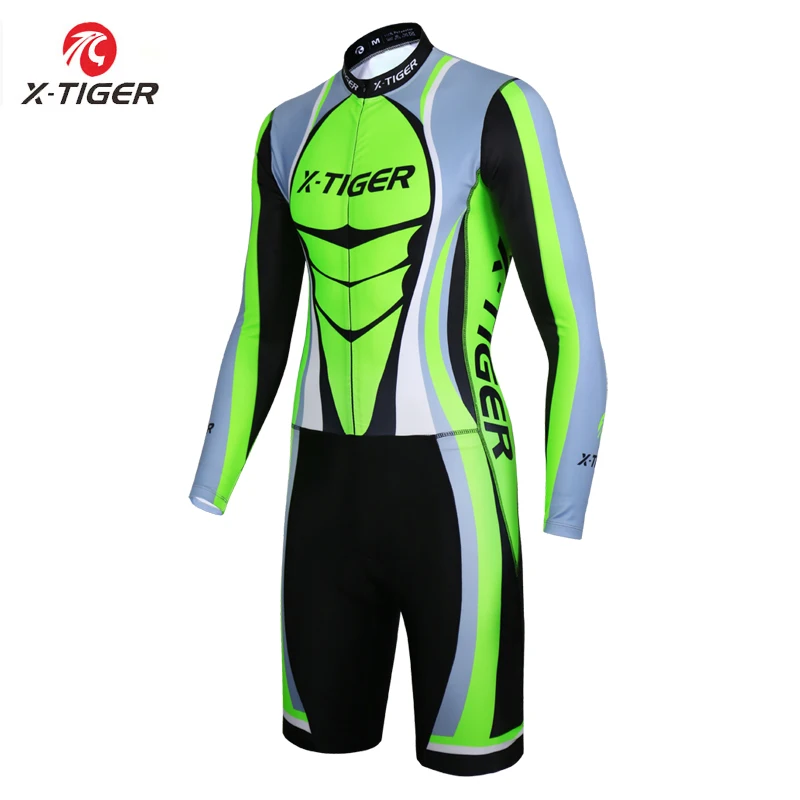 X-Tiger Triathlon Long Sleeve Cycling Jerseys with Compression Sponge Padded Quick Dry Skinsuit for Swimming Running Cycling
X-Tiger Triathlon Long Sleeve Cycling Jerseys with Compression Sponge Padded Quick Dry Skinsuit for Swimming Running Cycling