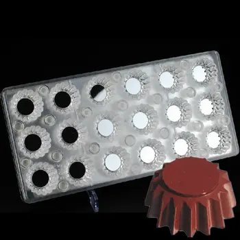 18 Cavities Flower Shaped Baking Tool With Mirror Clear Magnetic Polycarbonate Chocolate Mould DIY Chocolate PC Chocolate Mold
18 Cavities Flower Shaped Baking Tool With Mirror Clear Magnetic Polycarbonate Chocolate Mould DIY Chocolate PC Chocolate Mold