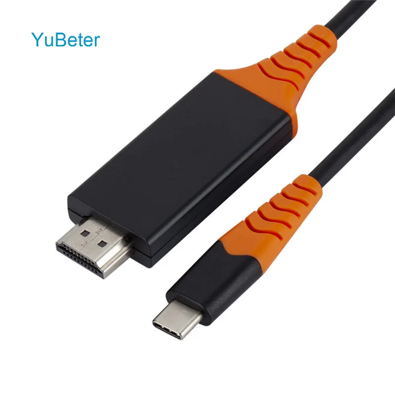 YuBeter Type C to HDMI Cable Converter Audio Video Signal Transmission Adapter Plug and Play for ChromeBook Dell HUAWEI MateBook
YuBeter Type C to HDMI Cable Converter Audio Video Signal Transmission Adapter Plug and Play for ChromeBook Dell HUAWEI MateBook