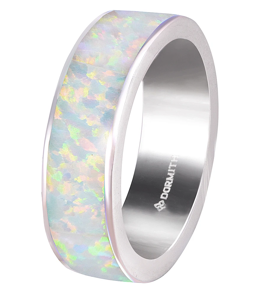 DORMITH 925 sterling Silver 5mm width created blue fire&white red fire opal ring jewelry rings
DORMITH 925 sterling Silver 5mm width created blue fire&white red fire opal ring jewelry rings