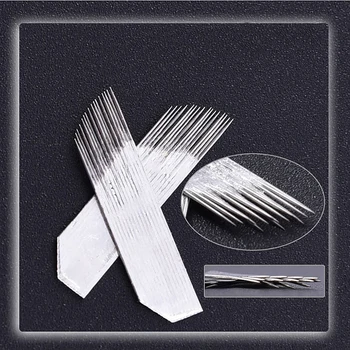 50pcs Three Row 16 pin Needles Blade For Permanent Make Up Tattoo Needle Beauty Makeup Microblading Fog eyebrow embroidery
50pcs Three Row 16 pin Needles Blade For Permanent Make Up Tattoo Needle Beauty Makeup Microblading Fog eyebrow embroidery