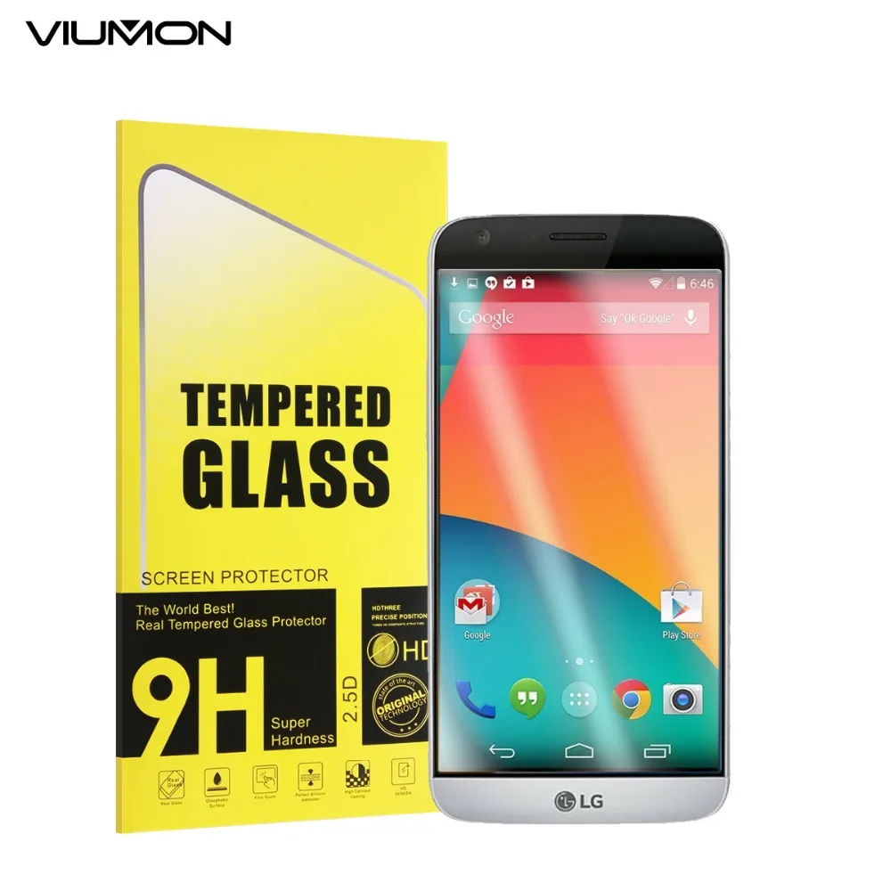VIUMON Original 9H 2.5D G5 Anti-Explosion Tempered Glass film for LG G5 Screen Protector H850 Front Screen Glass Fim with Retail
VIUMON Original 9H 2.5D G5 Anti-Explosion Tempered Glass film for LG G5 Screen Protector H850 Front Screen Glass Fim with Retail