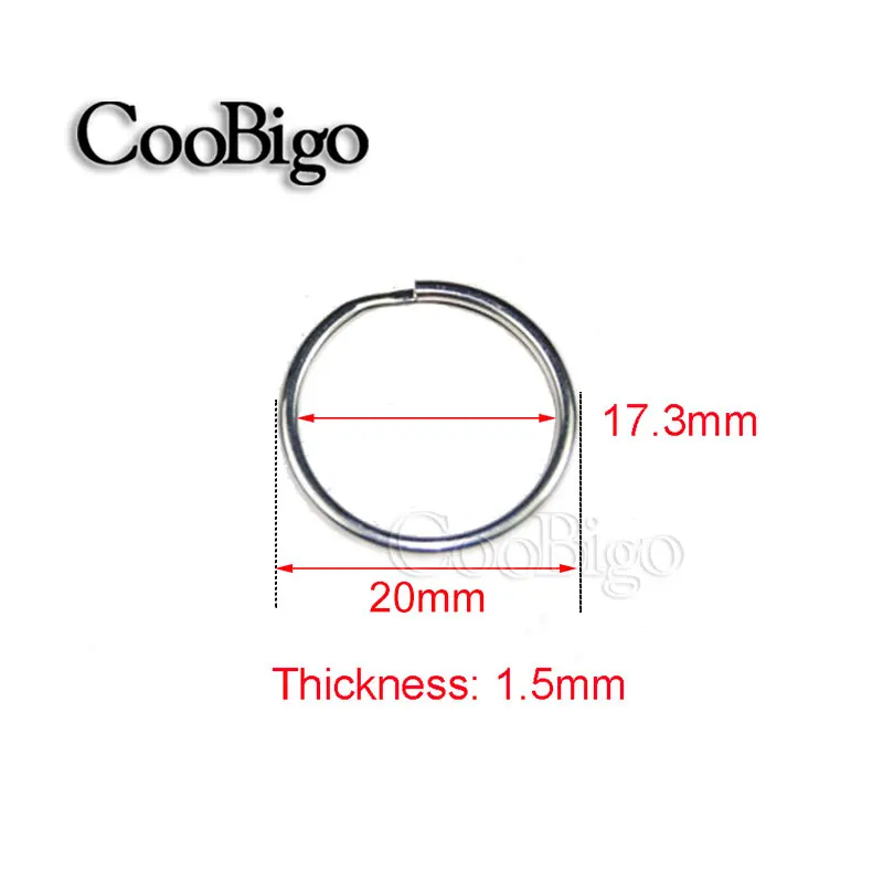 50pcs 3/4"(20mm) Outer Diameter Key Rings Key Chain Split O-Rings Silver Nickel-Plated Bag Parts Accessories
50pcs 3/4"(20mm) Outer Diameter Key Rings Key Chain Split O-Rings Silver Nickel-Plated Bag Parts Accessories