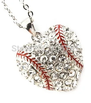 fashion 50pcs a lot rhodium plated heart baseball crystal sports pendant necklace(A100085)
fashion 50pcs a lot rhodium plated heart baseball crystal sports pendant necklace(A100085)