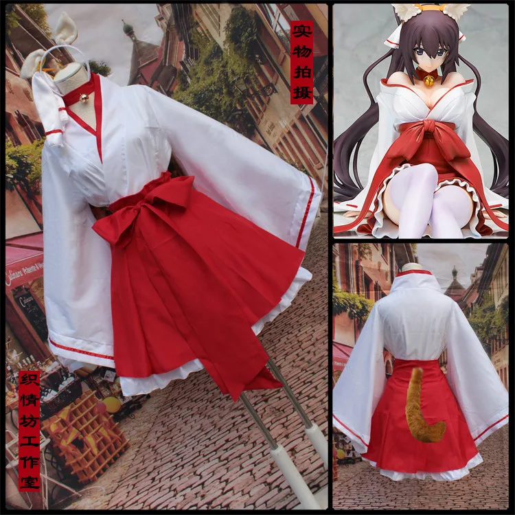 Inu x Boku SS Shirakiin Riricho Cosplay Costume Japanese Anime Atavistic Miko Priestess Kimono Uniform Clothes
Inu x Boku SS Shirakiin Riricho Cosplay Costume Japanese Anime Atavistic Miko Priestess Kimono Uniform Clothes