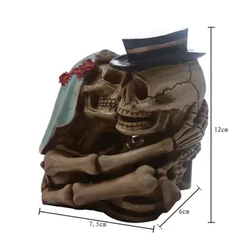 Resin skull home crafts desk ornaments personalized skull Halloween wedding gifts
Resin skull home crafts desk ornaments personalized skull Halloween wedding gifts