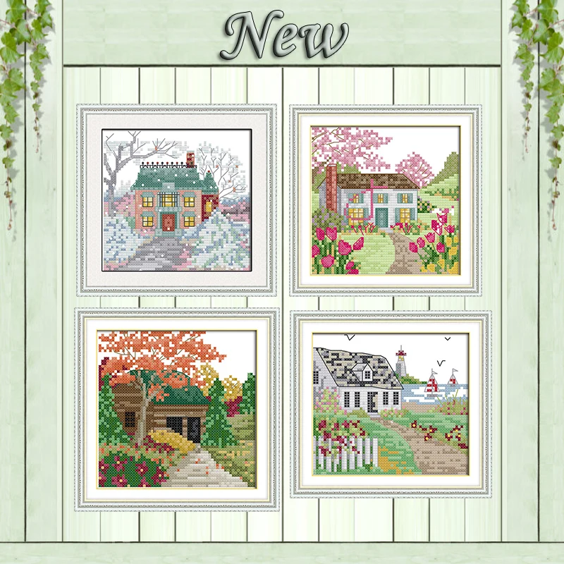 Cabin scenery season decor painting counted printed on canvas needlework embroidery Sets DMC 11CT 14CT Cross Stitch kits Chinese
Cabin scenery season decor painting counted printed on canvas needlework embroidery Sets DMC 11CT 14CT Cross Stitch kits Chinese