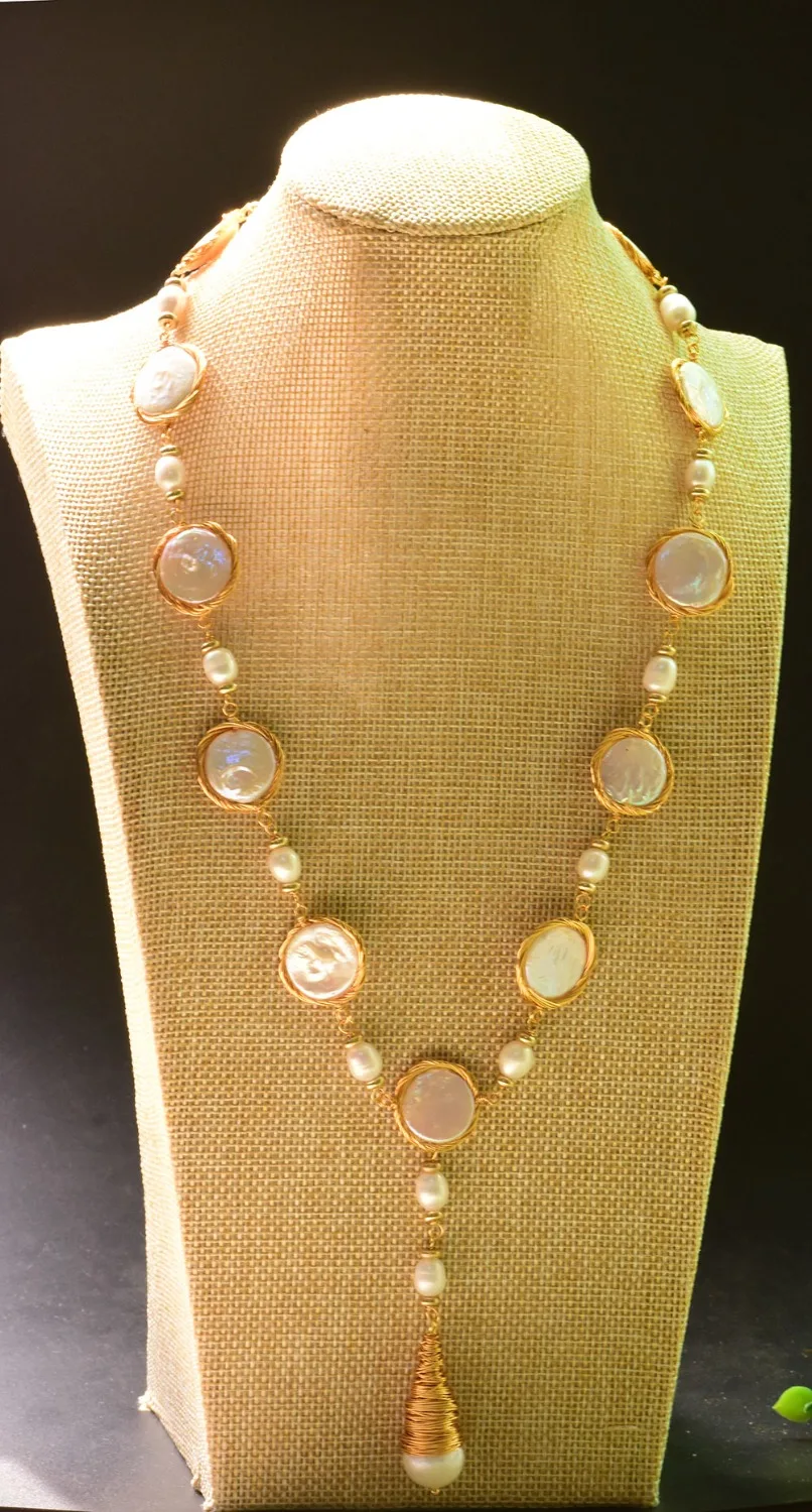 XlentAg Handmade Fresh Water Pearl For Women Party Wedding Long Necklace Jewelry Custom Sweater Necklace GN0085
XlentAg Handmade Fresh Water Pearl For Women Party Wedding Long Necklace Jewelry Custom Sweater Necklace GN0085