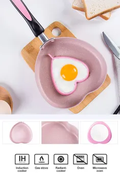 17 CM Creative Heart Shaped Non-stick Frying Pans No Oil-smoke General Use for Gas and Induction Cooker Cookware Gift
17 CM Creative Heart Shaped Non-stick Frying Pans No Oil-smoke General Use for Gas and Induction Cooker Cookware Gift