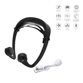 Wireless Earphone 4.2 Bone Conduction Headphones With Mic Noise Reduction Outdoor Sports Headphones Black
Wireless Earphone 4.2 Bone Conduction Headphones With Mic Noise Reduction Outdoor Sports Headphones Black