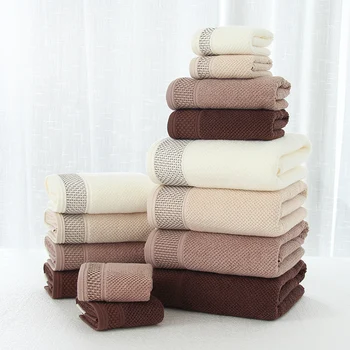 New 3pcs/set beach bath Towel Wipe hand Wash face Take bath Interrupted Jacquard Towel set Series 100% cotton eco-friendly
New 3pcs/set beach bath Towel Wipe hand Wash face Take bath Interrupted Jacquard Towel set Series 100% cotton eco-friendly