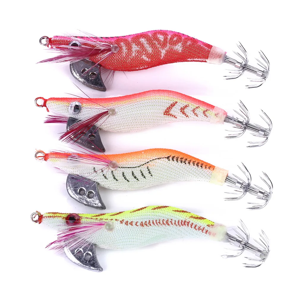 20Pcs 8CM 7.4g 4 colors Shrimp fishing lures Octopus Cuttlefish Shrimp Baits 3D Eyes Luminous Lures
20Pcs 8CM 7.4g 4 colors Shrimp fishing lures Octopus Cuttlefish Shrimp Baits 3D Eyes Luminous Lures
