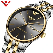 NIBOSI Relogio masculino Esporte Chronograph Mens Relógios Top Marca de Luxo de Aço Cheio de Quartzo Relógio À Prova D' Água Grande Mostrador do Relógio Dos Homens(China)