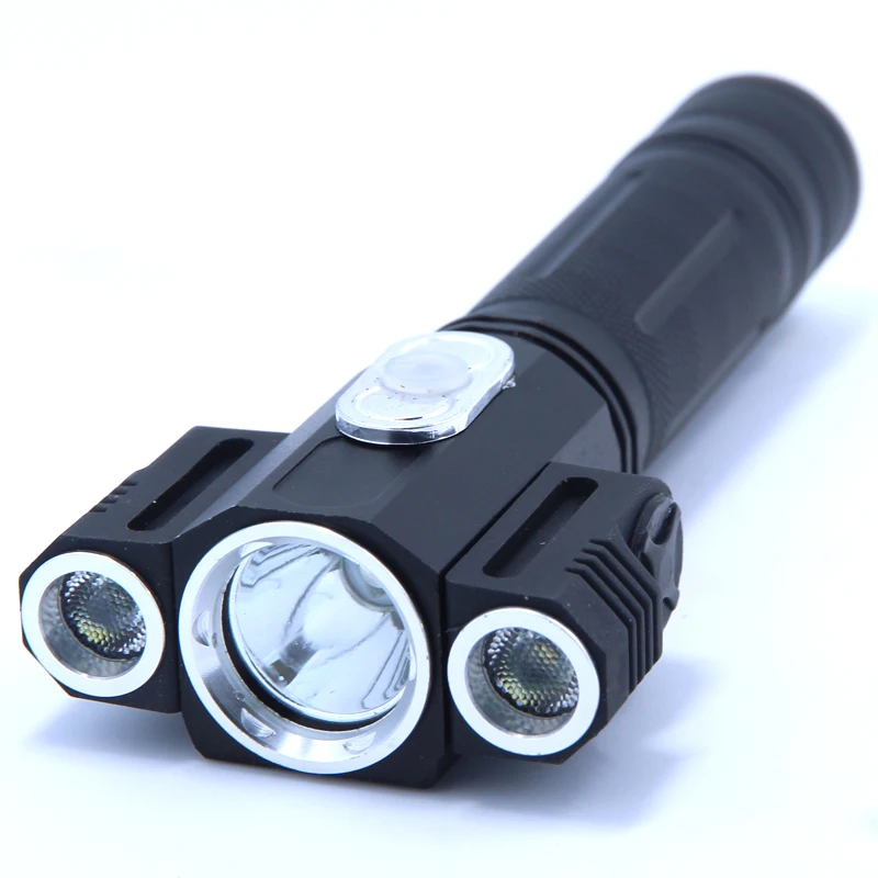 Охотничий фонарь T6 + 2Q5 3 светодиода 5000 лм 4 режима | Лампы и освещение