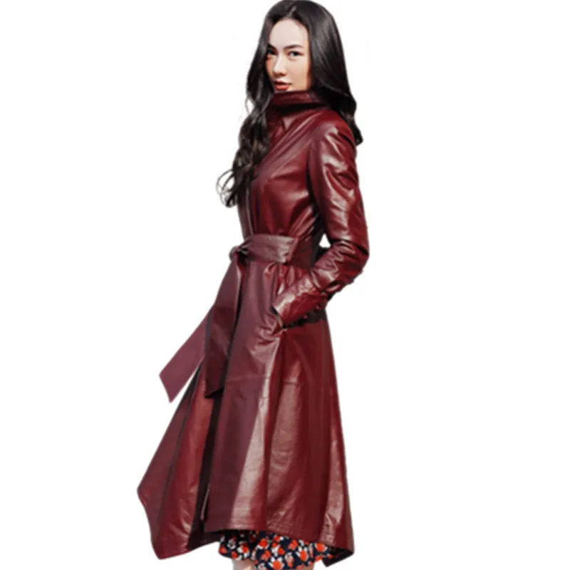 Autumn sheep skin leather jacket female long elegant temperament leather Windbreaker slim jacket high quality winter jacket G935
Autumn sheep skin leather jacket female long elegant temperament leather Windbreaker slim jacket high quality winter jacket G935