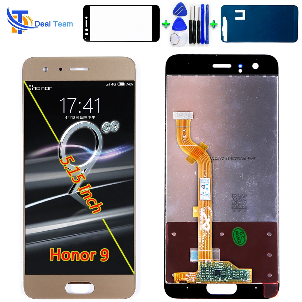 Deal Team 5.15 inch IPS LCD Display For Huawei Honor 9 Touch Screen Digitizer Assembly 1920*1080 Free Tempered Glass and Tools
Deal Team 5.15 inch IPS LCD Display For Huawei Honor 9 Touch Screen Digitizer Assembly 1920*1080 Free Tempered Glass and Tools