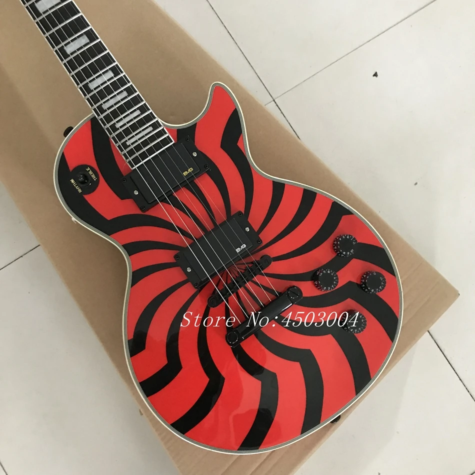 Factory Wholesale Red Windmill Electric Guitar with 2H Pickups (Zakk Wyide),Black Hardwares,Offer Customized
Factory Wholesale Red Windmill Electric Guitar with 2H Pickups (Zakk Wyide),Black Hardwares,Offer Customized