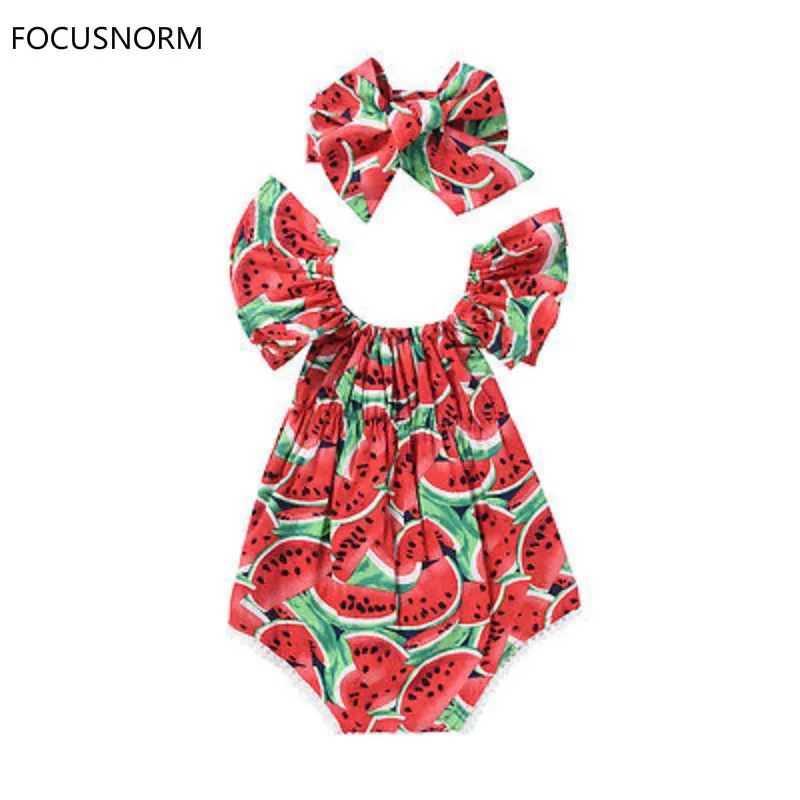 FOCUSNORM Newborn Baby Girls Watermelon Clothes Ruffles Sleeve Bodysuit Jumpsuit Outfits Playsuit
FOCUSNORM Newborn Baby Girls Watermelon Clothes Ruffles Sleeve Bodysuit Jumpsuit Outfits Playsuit