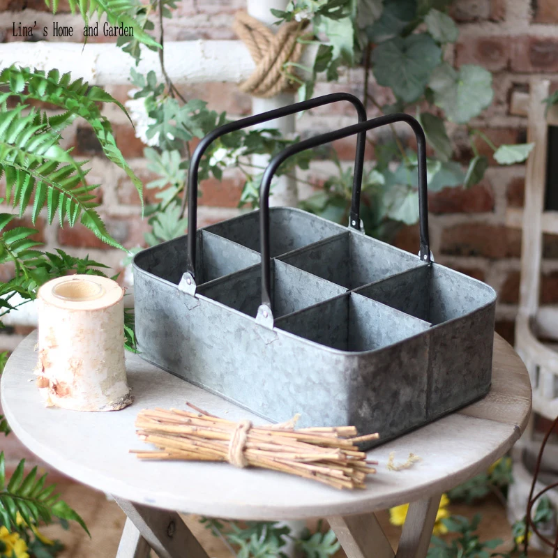 multiple usage 6 equal space rectangle small antique vintage handcrafted zinc planter box, zinc caddy
multiple usage 6 equal space rectangle small antique vintage handcrafted zinc planter box, zinc caddy