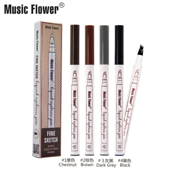 Music Flower New Liquid Eyebrow Pencil Natural Long Lasting Paint 4 Colors Eyebrow pen Four-pronged Waterproof Makeup Tool
Music Flower New Liquid Eyebrow Pencil Natural Long Lasting Paint 4 Colors Eyebrow pen Four-pronged Waterproof Makeup Tool