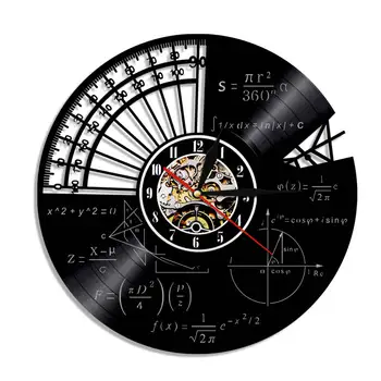 1Piece Wall Mounted Vinyl Records Wall Clock Math Themes Quartz Decorative Art Wall Clocks for Home Decoration
1Piece Wall Mounted Vinyl Records Wall Clock Math Themes Quartz Decorative Art Wall Clocks for Home Decoration