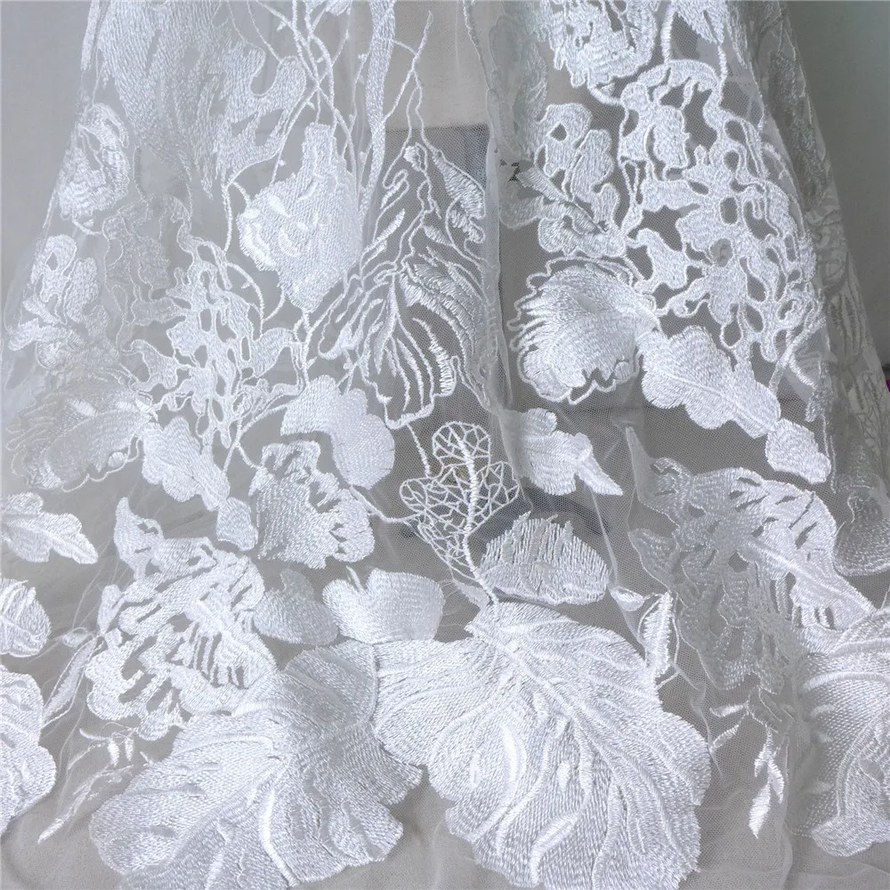 1 Yard Ivory Embroidery Flower Tulle Lace Fabric For Mermaid Dress, Bridal Veil, Backdrop, Costume Design
1 Yard Ivory Embroidery Flower Tulle Lace Fabric For Mermaid Dress, Bridal Veil, Backdrop, Costume Design