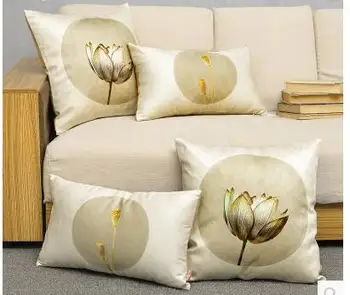 Vintage Chinese style elegant lotus printed cushion cover pillowcase decorative lumbar pillow cover for backrsest
Vintage Chinese style elegant lotus printed cushion cover pillowcase decorative lumbar pillow cover for backrsest