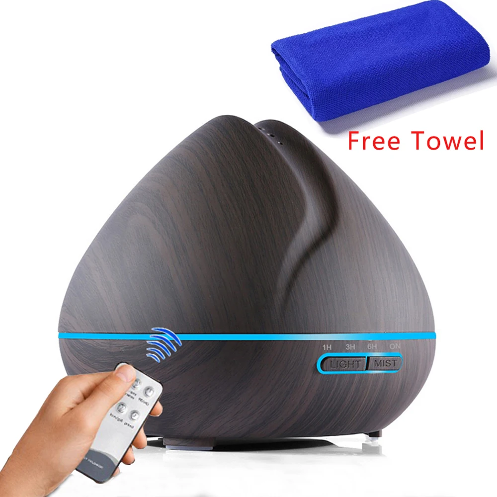 550ML Air Humidifier Essential Oil Aromatherapy Diffuser With Remota Control Aroam Diffuser 7 Color LED Lights For Home Office
550ML Air Humidifier Essential Oil Aromatherapy Diffuser With Remota Control Aroam Diffuser 7 Color LED Lights For Home Office