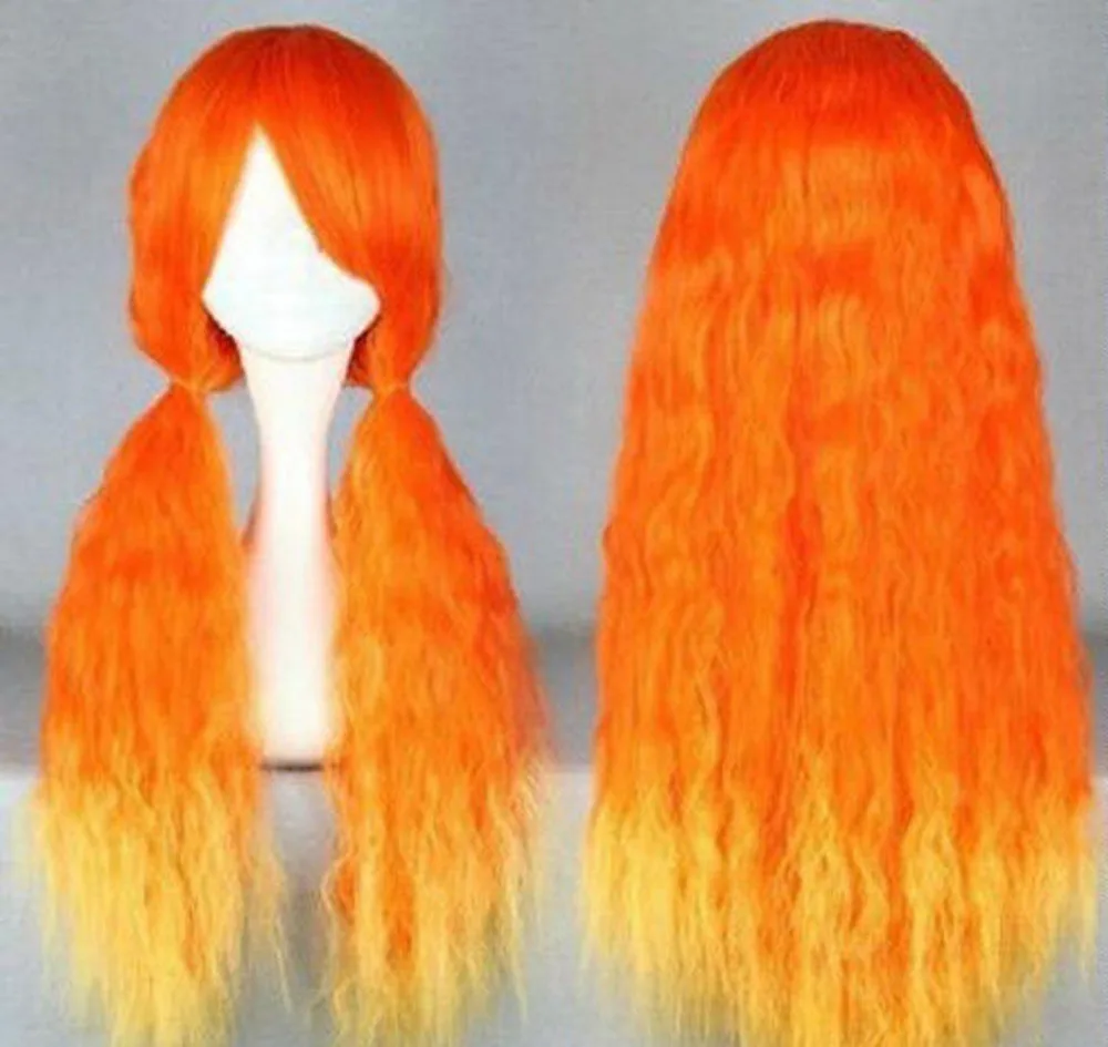free shipping Cosplay Lolita Long Curly Orange & Yellow Heat Resistant mix Party Hair Wig
free shipping Cosplay Lolita Long Curly Orange & Yellow Heat Resistant mix Party Hair Wig
