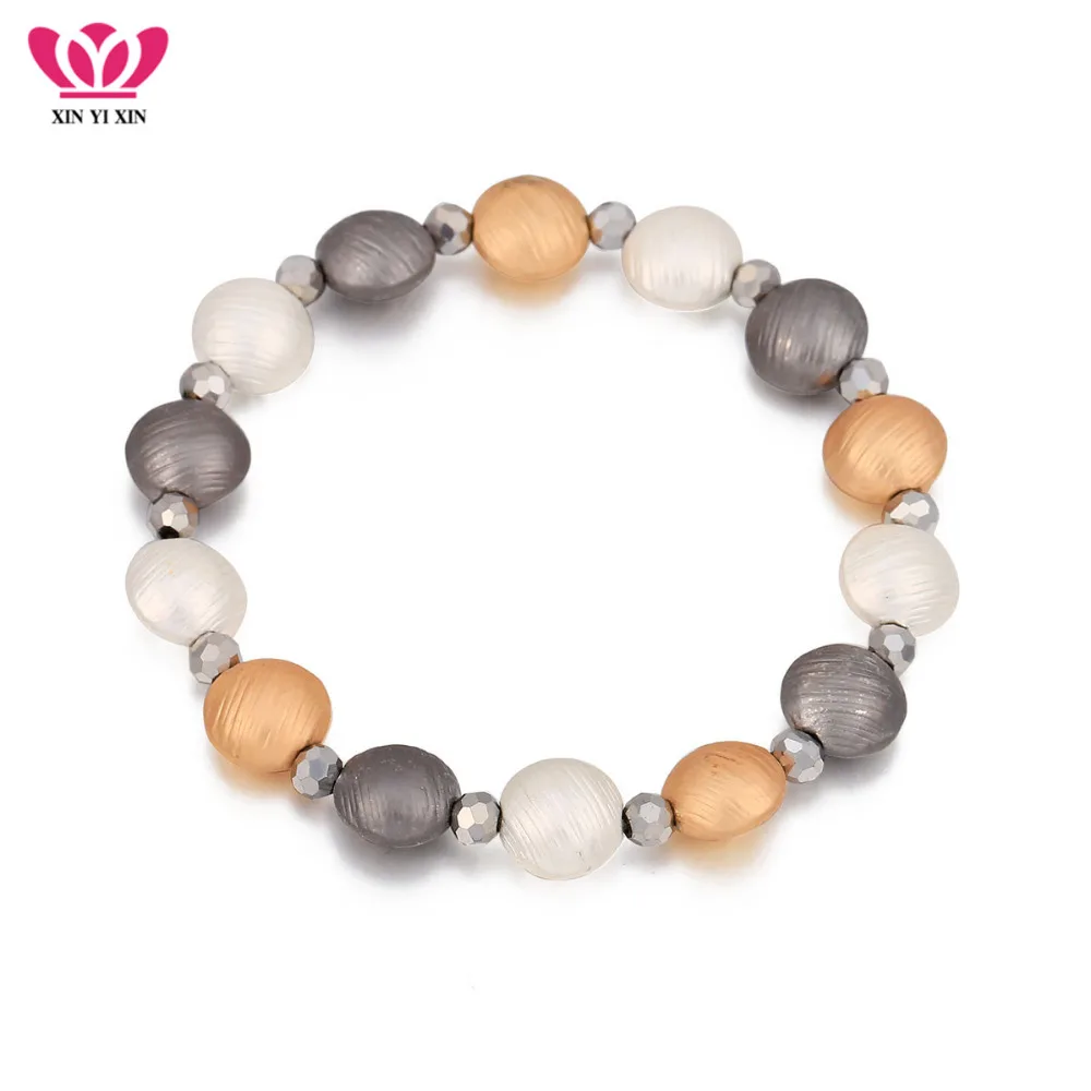 Vintage Mix Colors Oval Metal Beads Crystal Strand Bracelets Gold Bracelets for Women Party Gifts Jewellery Dropshipping 2018
Vintage Mix Colors Oval Metal Beads Crystal Strand Bracelets Gold Bracelets for Women Party Gifts Jewellery Dropshipping 2018