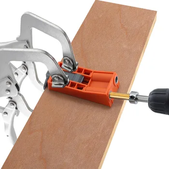 Drill Guide Set Woodworking Hole Puncher Drilling Inclined Hole Jig Locator DIY Tool JDH99