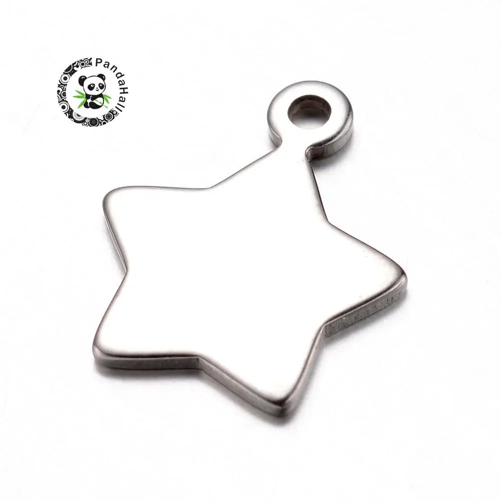 304 Stainless Steel Charms, Star, Stainless Steel Color, 16.5x13.5x1mm, Hole: 1.5mm
304 Stainless Steel Charms, Star, Stainless Steel Color, 16.5x13.5x1mm, Hole: 1.5mm