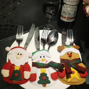 6pcs/lot Santa Claus Snowman Elk Style Utensil Knives Forks Holder Cutlery Bag Pouch Christmas Decor Tableware Supplies
6pcs/lot Santa Claus Snowman Elk Style Utensil Knives Forks Holder Cutlery Bag Pouch Christmas Decor Tableware Supplies
